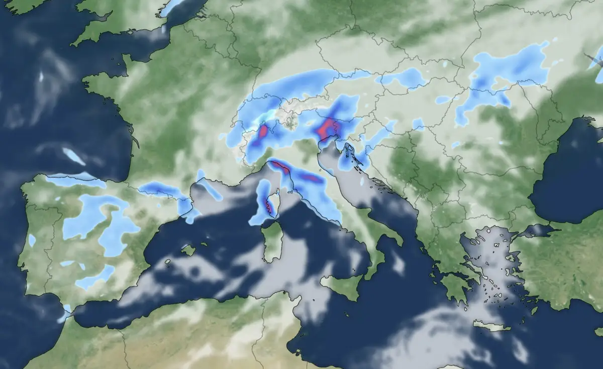 Maltempo in Europa del 5 maggio 2025