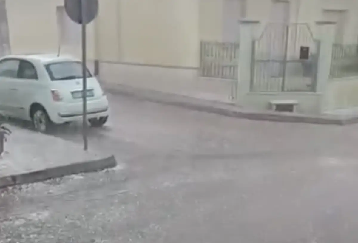 Grandine a Neviano