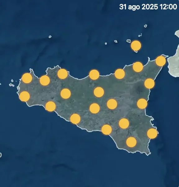 Meteo Sicilia dal 31 agosto 2025