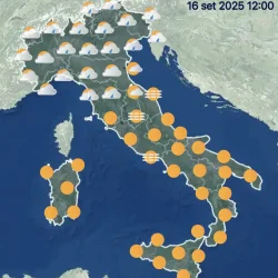 Piogge e temporali al Nord per il 16 Settembre, le regioni interessate