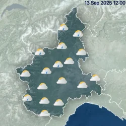 Previsioni meteo a Torino per sabato 13 settembre