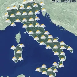 Allerta meteo per martedì 21 ottobre 2025: piogge, temporali e vento forte in diverse regioni italiane