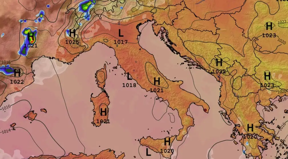 Meteo del 12 luglio