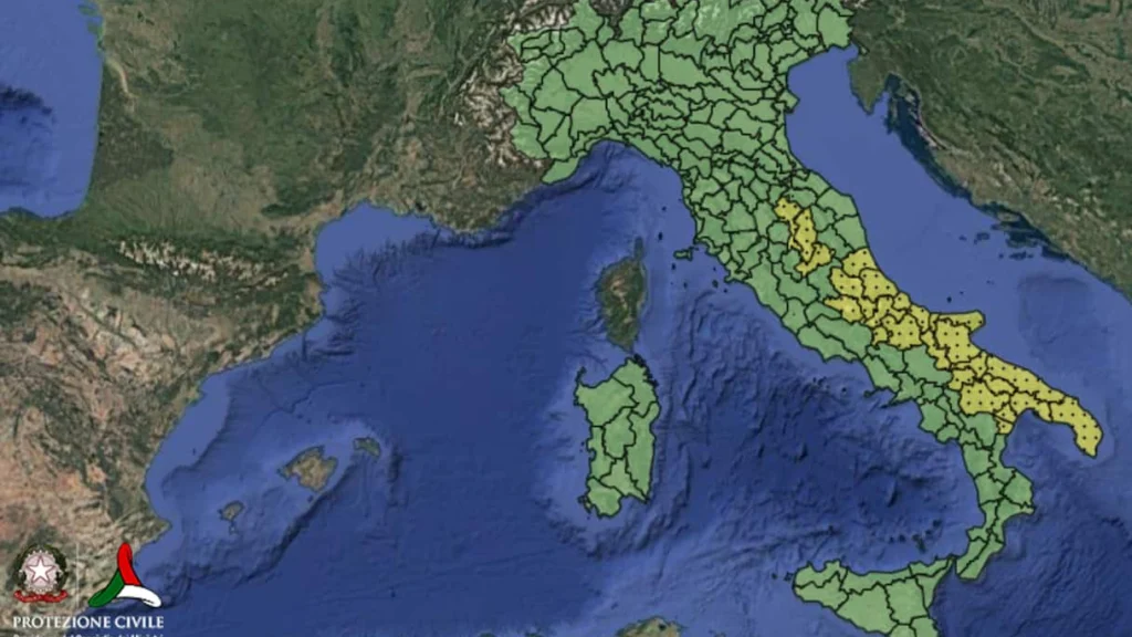 Allerta meteo e temporali intensi in Italia
