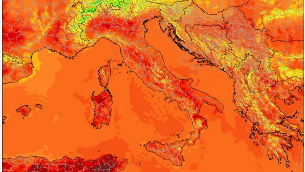 Caldo intenso in Italia, il picco del weekend porta 19 città in rosso e domenica diventano 23