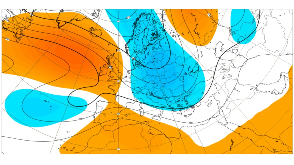 Evoluzione del caldo verso agosto