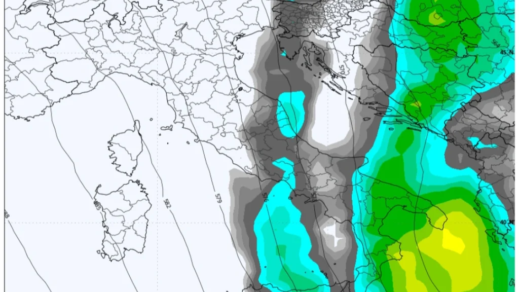 Goccia fredda e temporali intensi al Sud Italia