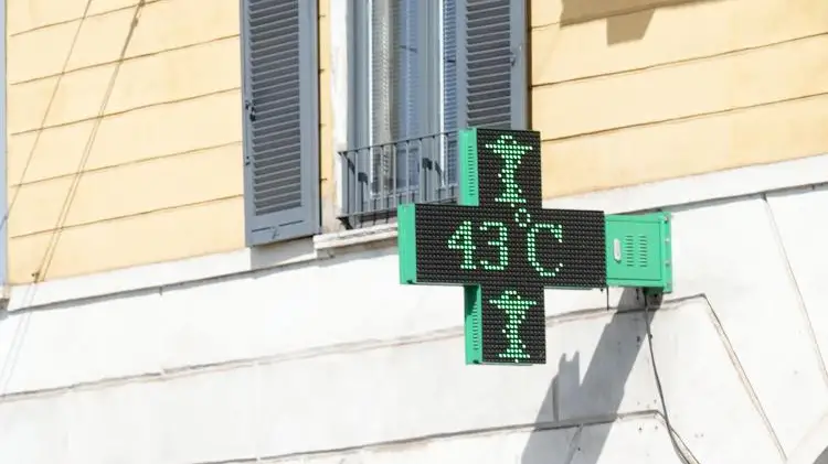Caldo fino a 43 gradi