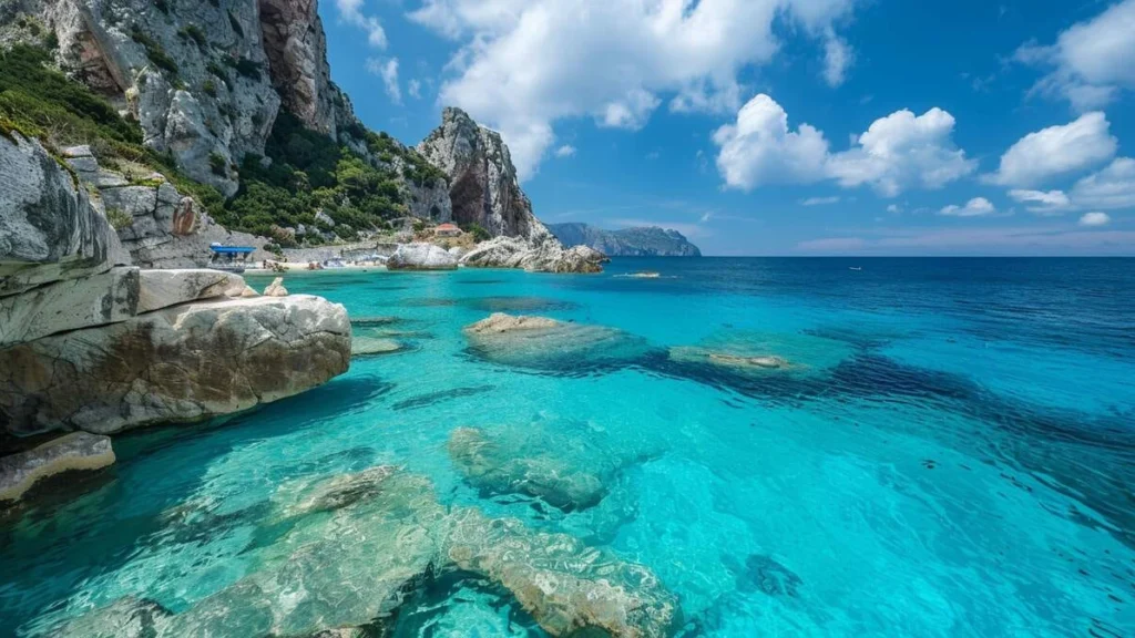 Paesaggio interno della Sardegna sotto il sole estivo del 17 luglio 2026