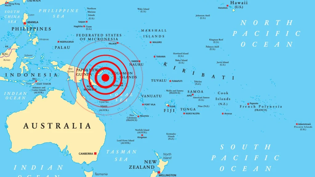 Attività sismica in Indonesia