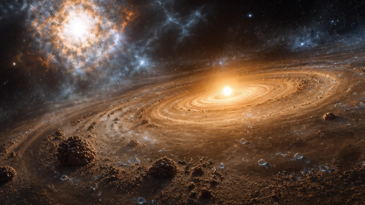 Disco protoplanetario ricco di acqua nell’Universo primordiale