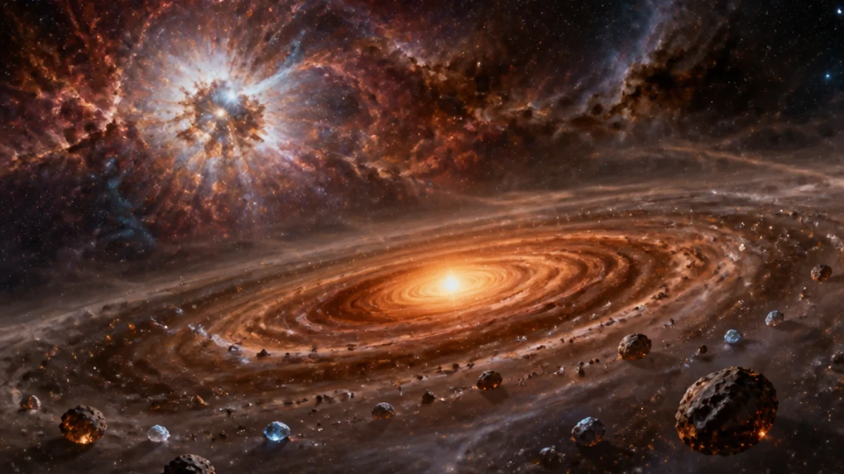 Disco protoplanetario ricco d'acqua nell'universo primordiale