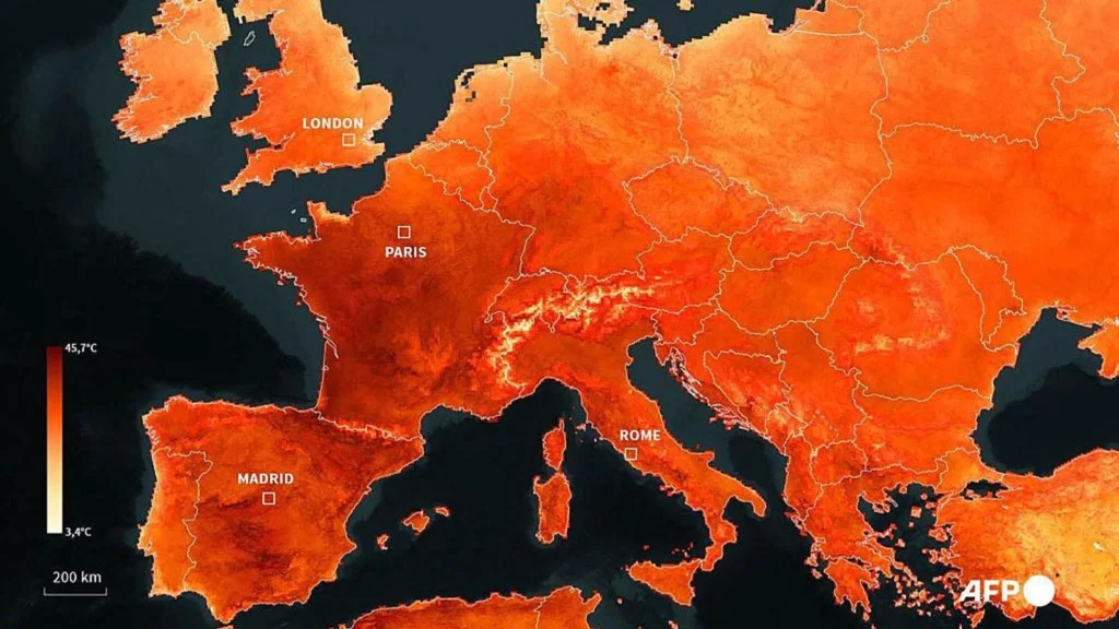 Siccità e temperature estreme in Europa centrale