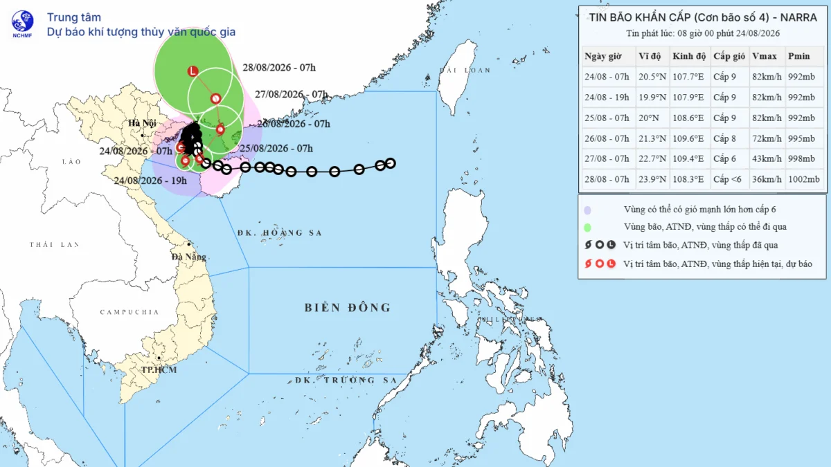 Piogge torrenziali e allagamenti nel Vietnam settentrionale
