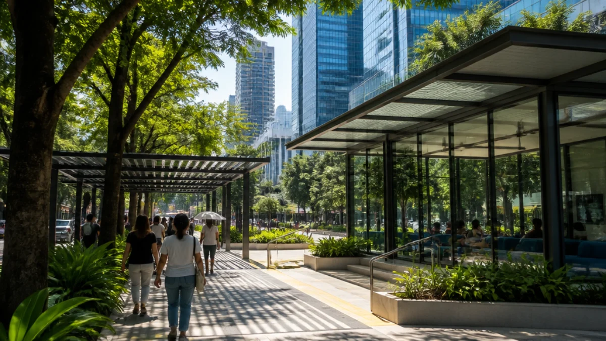 Centri di raffrescamento contro il caldo a Singapore