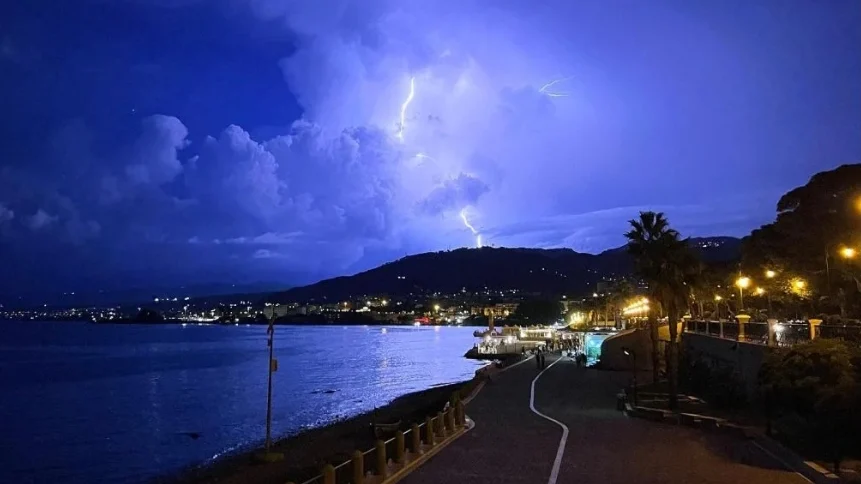 Temporali intensi in Calabria