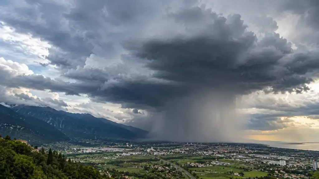 Temporali e grandine in Italia ad agosto