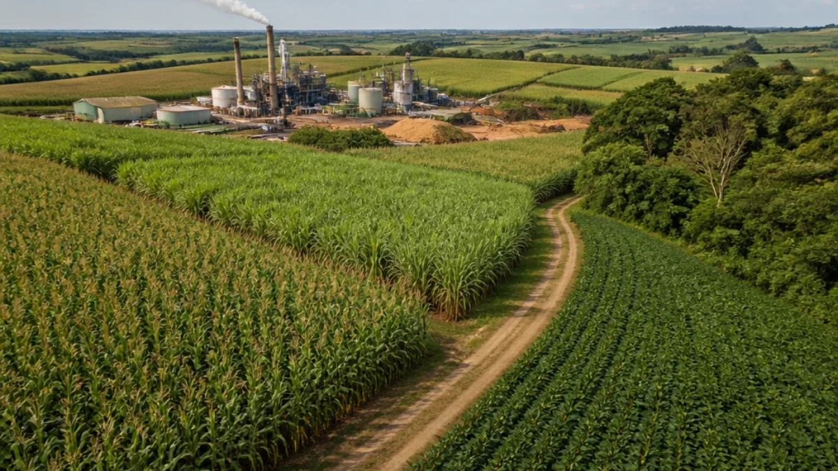 Campi agricoli per la produzione di biocarburanti