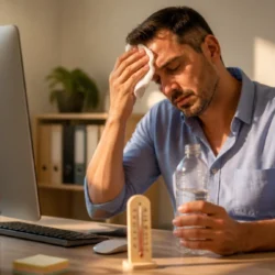 Caldo estremo al lavoro, lo studio: aumentano le attività non lavorative e lo sforzo produttivo