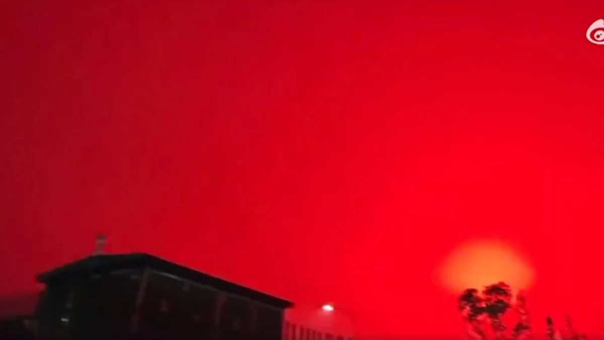 Cielo rosso a Changzhou prima del temporale: la spiegazione dell’effetto ottico