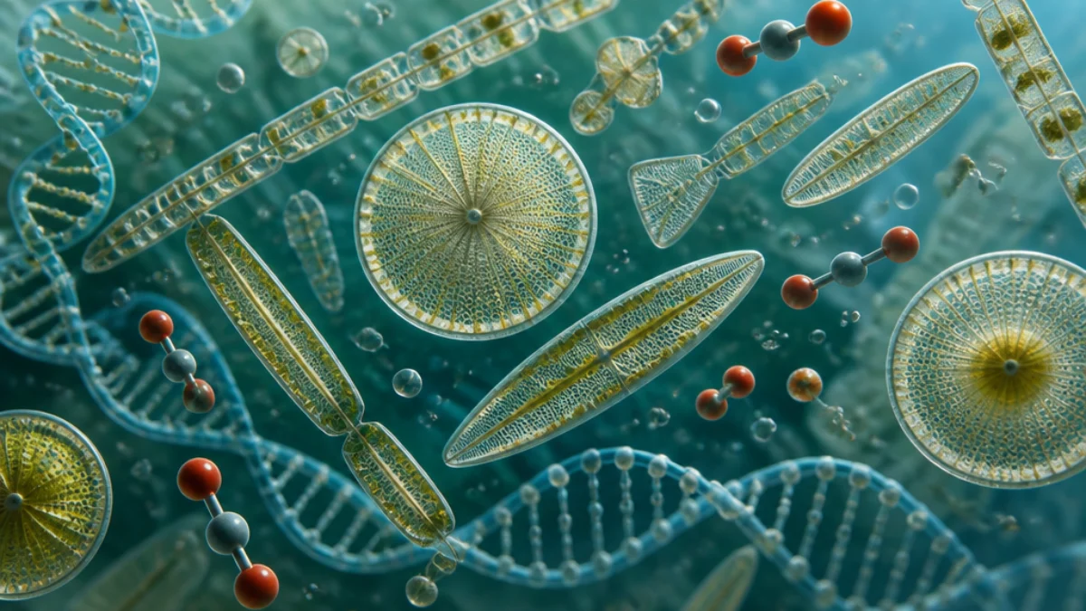 Diatomee al microscopio nel progetto 100 Diatom Genomes