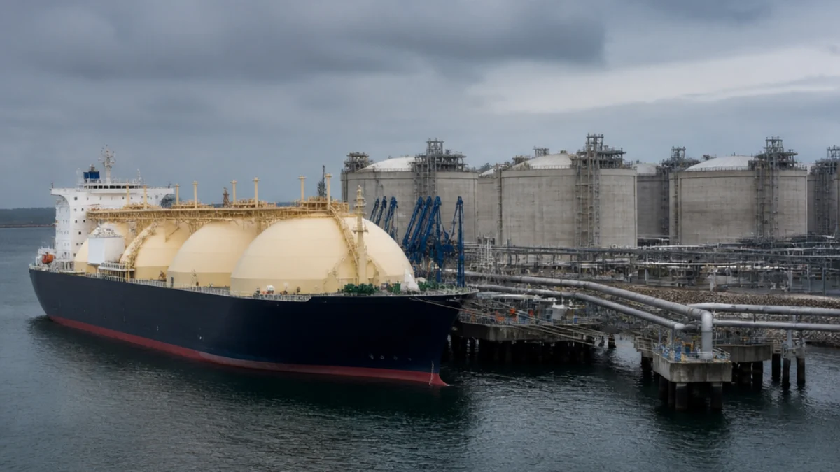 Nave metaniera al terminale europeo di GNL