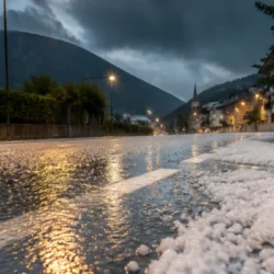 Grandine e allagamenti tra Bressanone e Varna: forte temporale in Alto Adige
