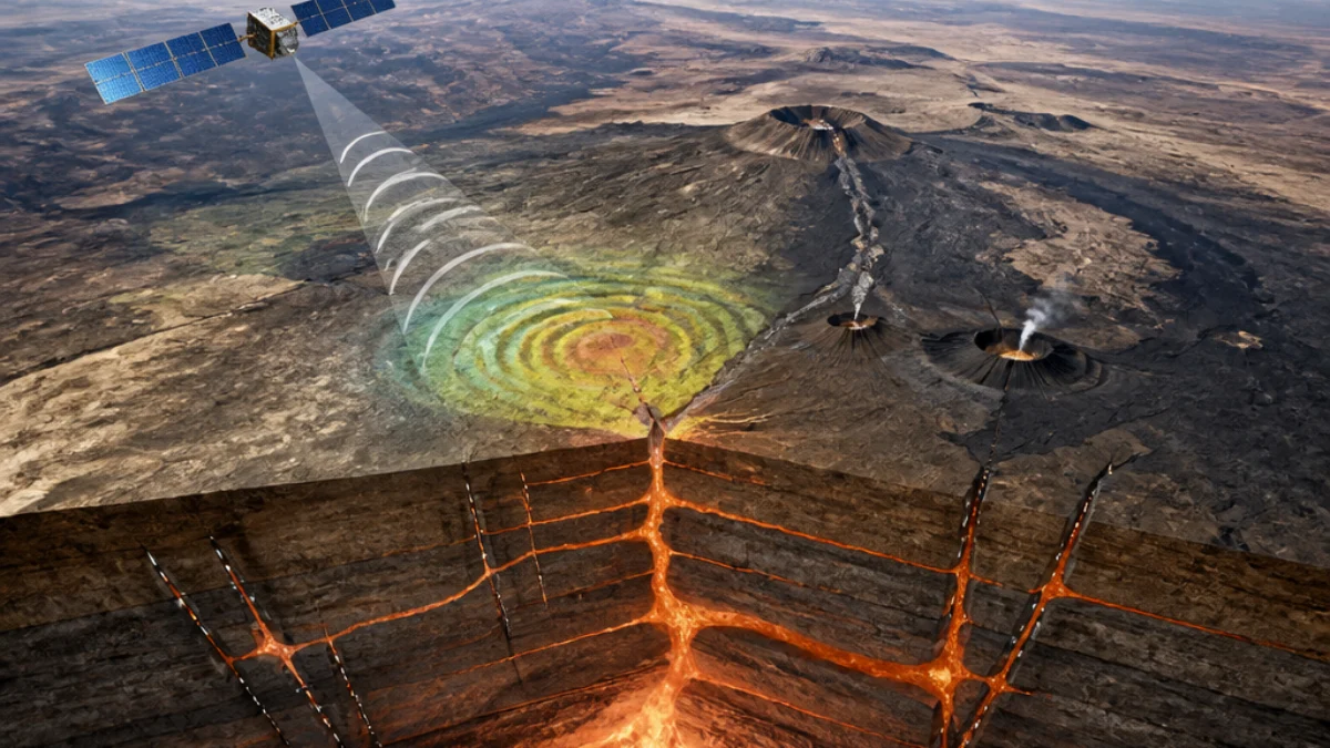 Satellite radar osserva i vulcani dell’Afar