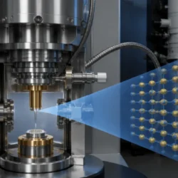 Il microscopio a elio che osserva i materiali quantistici a livello atomico