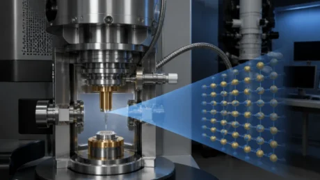 Il microscopio a elio che osserva i materiali quantistici a livello atomico