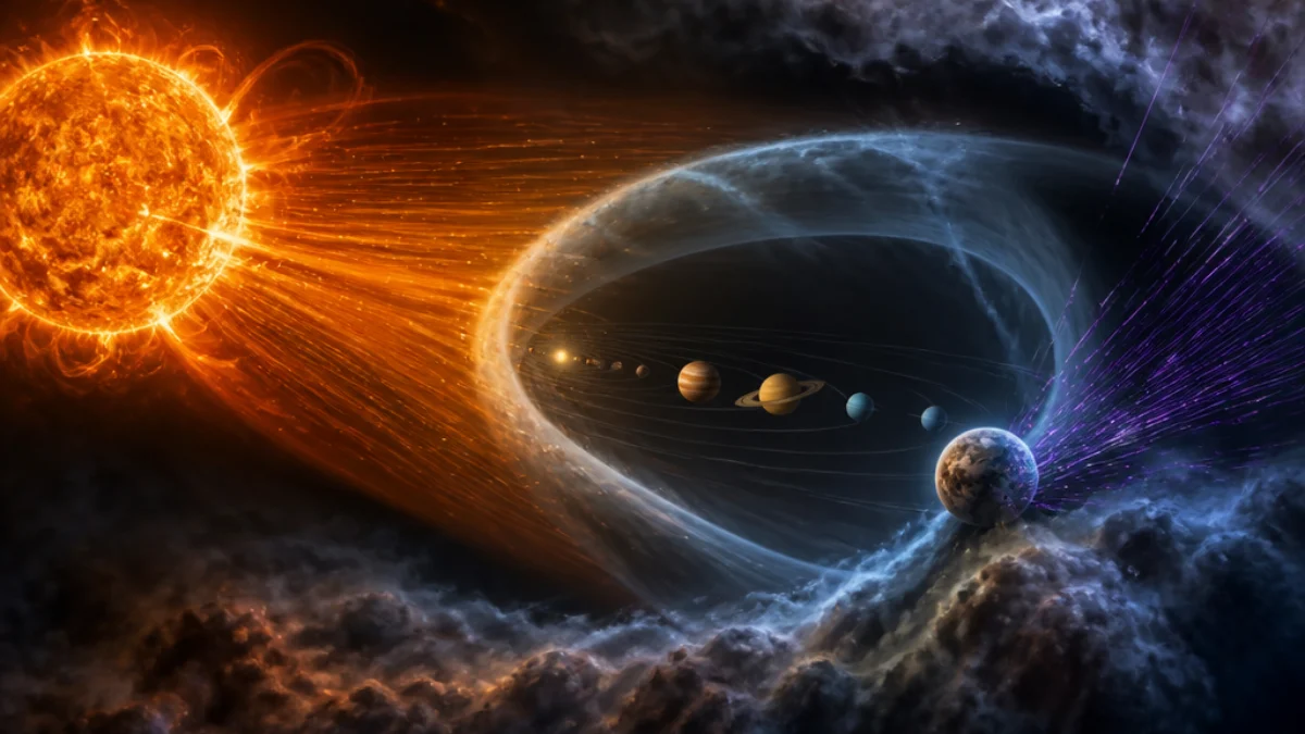 Eliosfera compressa da una nube interstellare