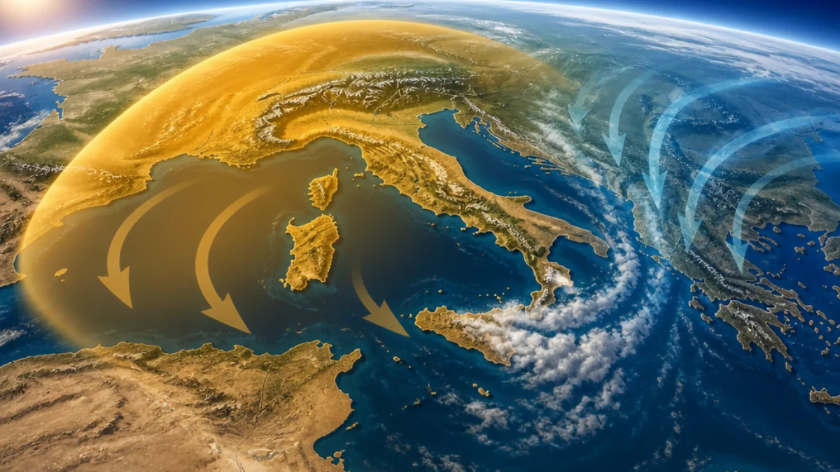 Anticiclone sull'Italia con prevalenza di sole nel weekend