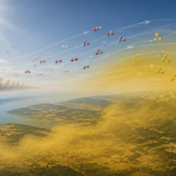 Ozono troposferico che può irritare e infiammare le vie respiratorie, il rischio cresce con caldo e inquinamento