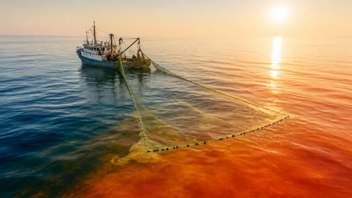 Peschereccio in un oceano alterato dagli estremi climatici