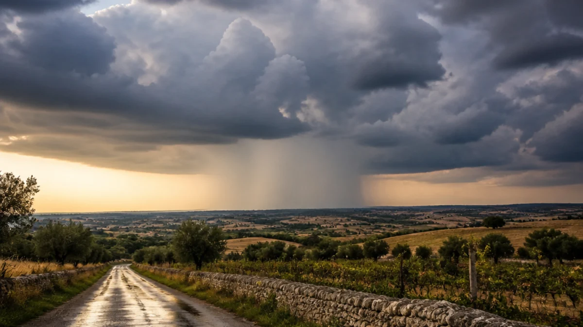 Nubi temporalesche sulla Puglia centro-settentrionale