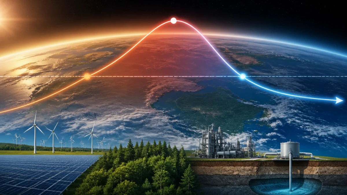Traiettoria del riscaldamento globale oltre 1,5 gradi