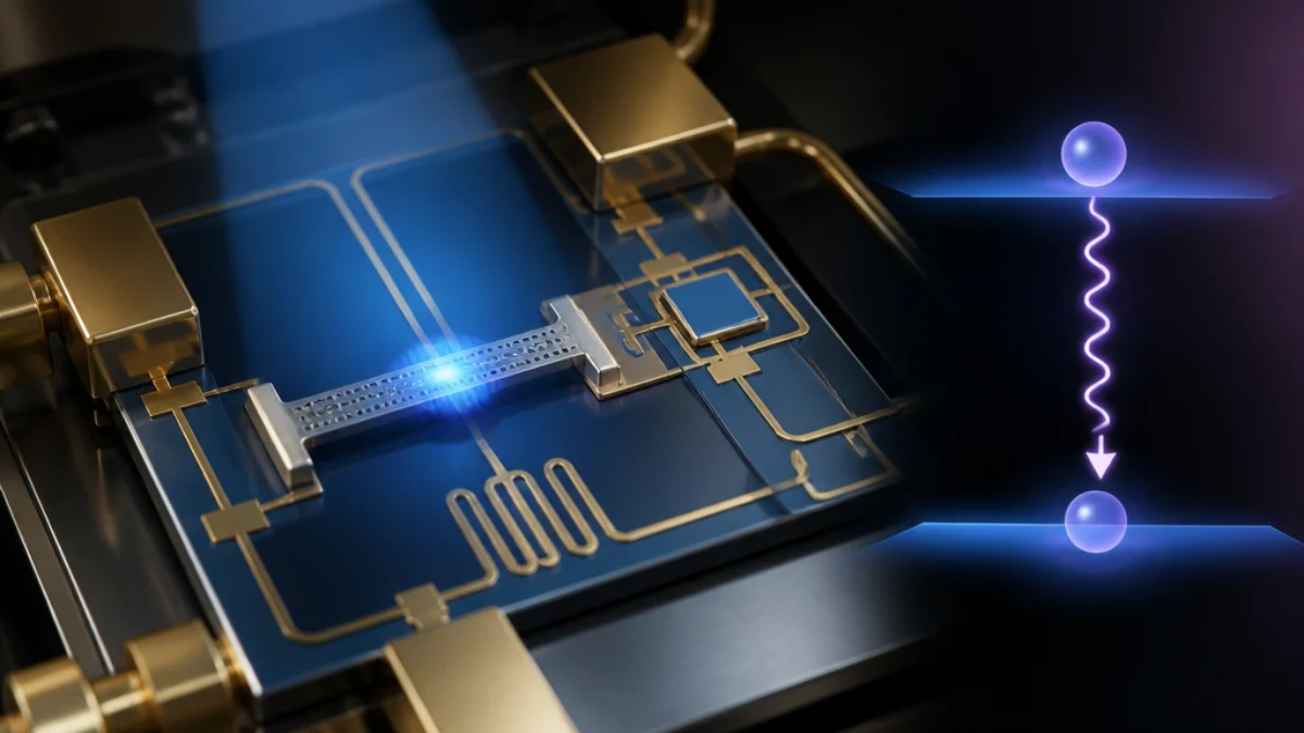 Risonatore nanomeccanico accoppiato a un qubit per osservare un fonone