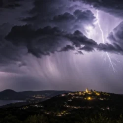Temporale intenso sui Castelli Romani: radar a 57 dBZ vicino Rocca di Papa