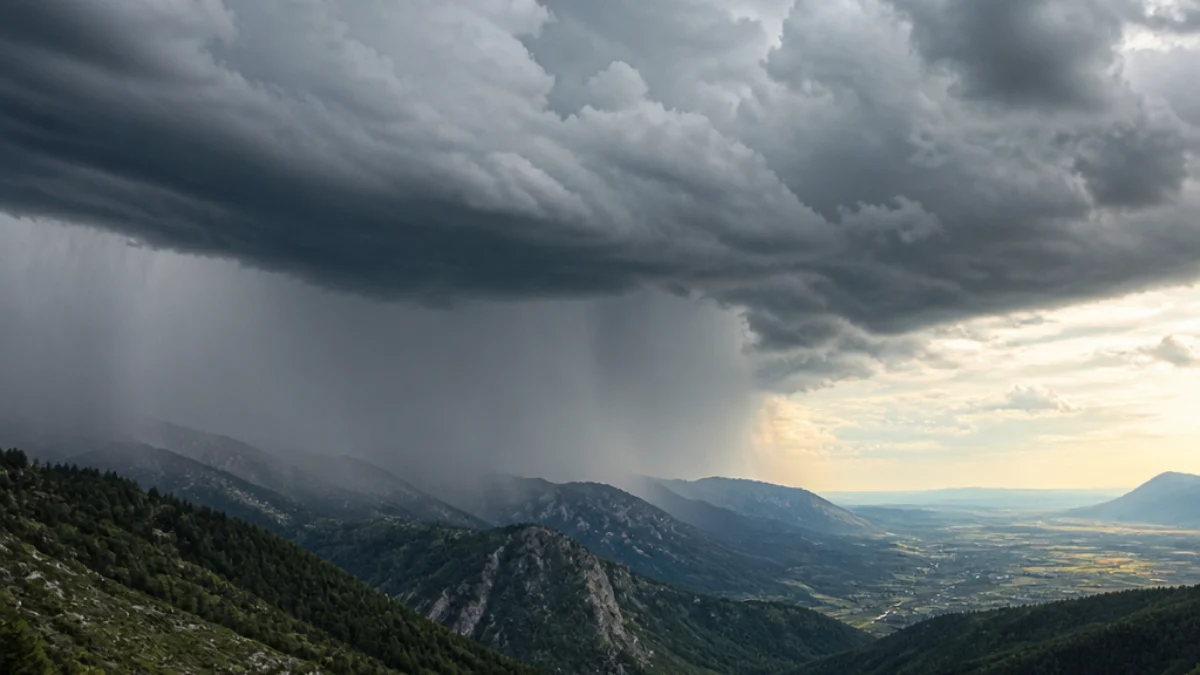 Temporali sui rilievi del Nord-Est italiano
