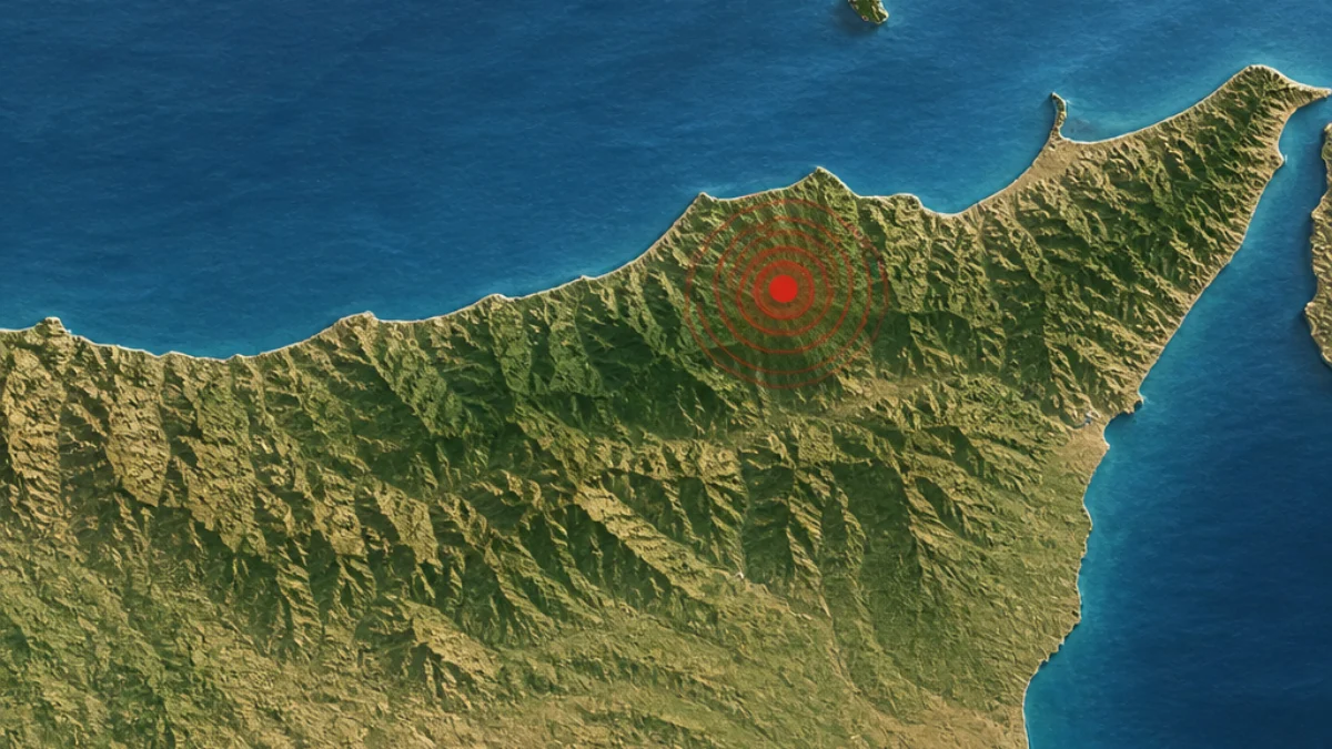 Mappa illustrativa del terremoto tra Caronia e Sant’Agata di Militello