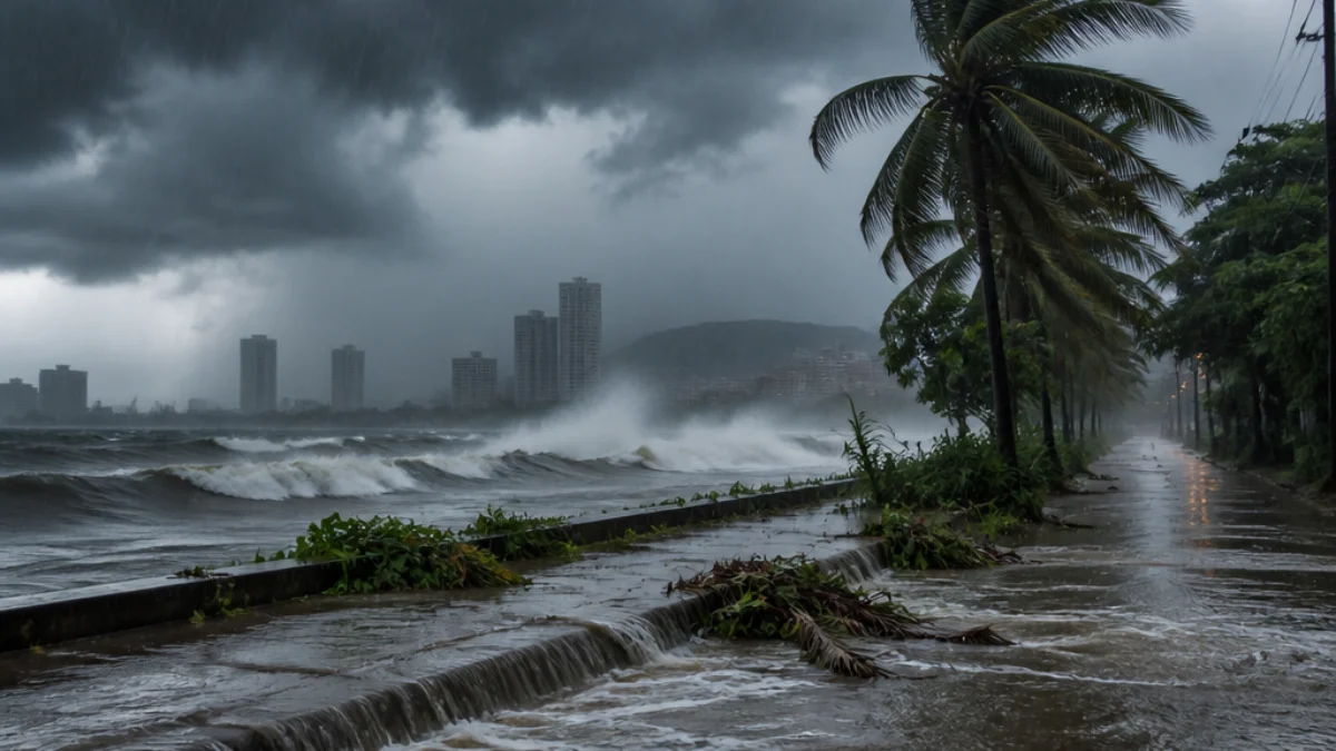 Piogge intense e mare mosso in Thailandia