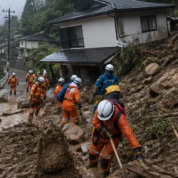 Tifone Dujuan in Giappone, frane nel Kanto: quattro morti e sei dispersi