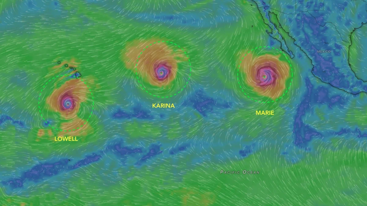 Uragano nel Pacifico e onde pericolose in Messico