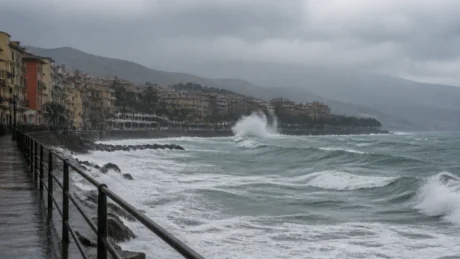 Liguria, cala l’allerta: gialla sul Levante e mareggiata attesa